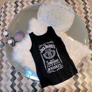 Jack Daniels - Fitted Soft Tank Top - Black - S